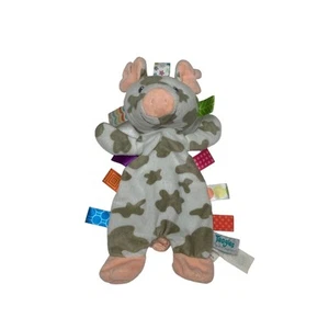 Mary Meyer Taggies Patches Pig spotted Lovey Blanket Soft Plush Baby Toy - Picture 1 of 5