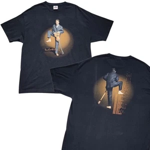 Vtg 2002 Paul McCartney Driving USA Tour T Shirt Mens 2XL Black Band Concert - Picture 1 of 15