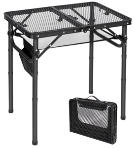 Klappbarer Grilltisch, verstellbarer Aluminium Outdoor BBQ Tisch 24x16" - Bild 1 von 9