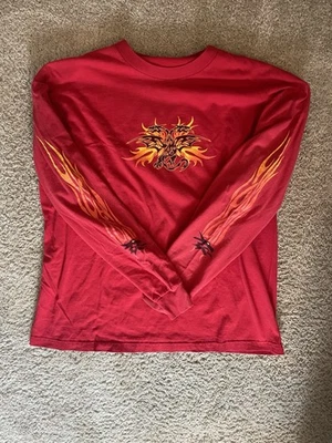 Rare Y2K Like JNCO Year Of The Dragon Red Long Size With Sleeve Hits Size XL - Image 1 of 4