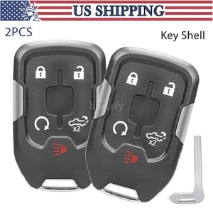 2 PARA CHEVROLET SILVERADO 1500 2500 2019 2020 5 BOTONES MANDO A DISTANCIA LLAVERO CARCASA - Imagen 1 de 7