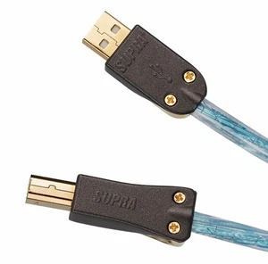 Supra Excalibur USB 2.0 A auf B Kabel - 2 Meter 2m - 24K Gold High Speed 480 Mbit - Bild 1 von 2