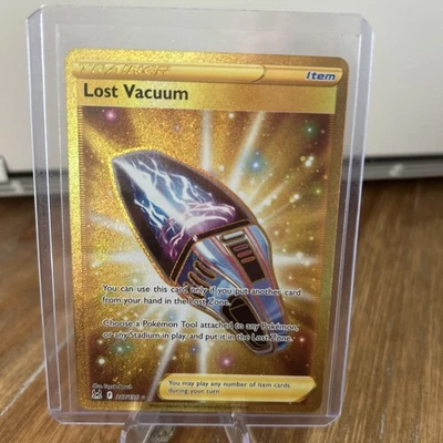 Lost Vacuum Secret Rare Gold Holo 217/196 Pokemon - Lost Origin NM - Image 1 of 2