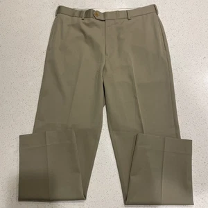 Brooks Brothers Madison Anzughose vorne flach 100 % Wolle für Herren Größe 36/32 braun - Bild 1 von 6