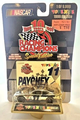Carreras Campeones Brett Bodine #11 Cromo Escala 1:64 Die-cast Paychex Ford Taurus Foto 1 de 4