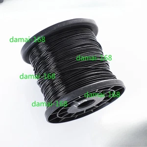 Cable de cable de acero inoxidable recubierto de plástico PVC negro 1 mm 2 mm 3 mm 4 mm 5 mm 6 mm - Imagen 1 de 3