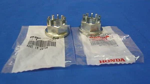 HONDA TRX ATC 250R 350X ATC250R TRX250R OEM REAR WHEEL AXLE NUT NEW CASTLE NUTS - Bild 1 von 4