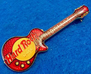DALLAS TEXAS RED 3LT EYEBALL ENAMEL GIBSON LES PAUL GUITAR Hard Rock Cafe PIN - Picture 1 of 2