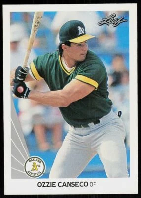 1990 Leaf Ozzie Canseco Oakland Athletics #516 - Image 1 of 2