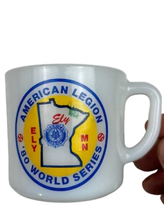 Anchor hocking Ely MN 1980 american world series coffee cup - Picture 1 of 7