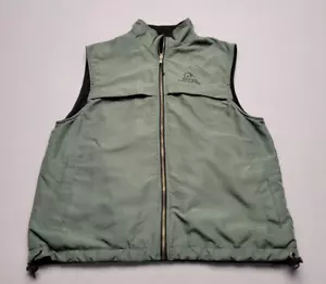 Ducks Unlimited Men's Reversible Vest Green Black Fleece Hunting Outdoors Size M - Picture 1 of 10