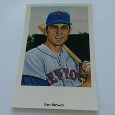 1994 Capital Cards Ron Lewis 1969 New York Mets Postcards Ken Boswell #8