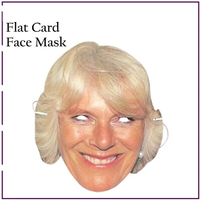 Queen Camilla Parker Face Mask Fancy Dress Royal Event Costume Street Party - Image 1 of 4