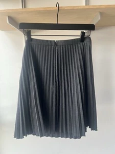 Loft Skirt Women’s Size 4 Gray Pleated Fit & Flare A Line Casual S Office - Picture 1 of 5