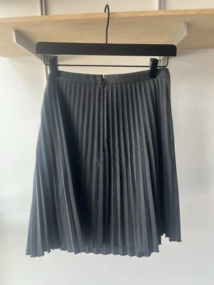 Falda Loft Para Mujer Talla 4 Gris Plisada Calce y Acampanada Línea A Informal S Oficina Foto 1 de 4