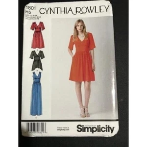 #1801 Simplicity Misses dress, sewing pattern 6-14 - Picture 1 of 4