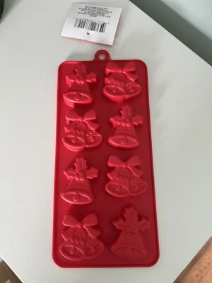 Christmas House Silicone Ice Cube Tray/Candy Mold, Assorted Bell Molds, NWT - Image 1 of 2