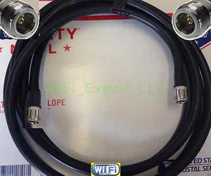 TIMES® 30 stóp ULTRA NISKA STRATA LMR400 N żeński na N żeński kabel koncentryczny rf wyprodukowany w USA - Zdjęcie 1 z 2