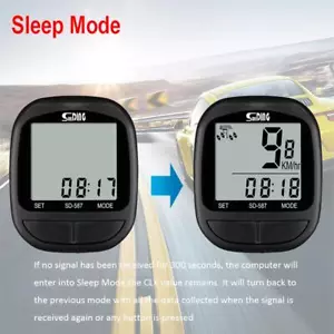 Cycling Equipment LCD Digital Display Stopwatch Bicycle Riding Speedometer -AU - Picture 1 of 7