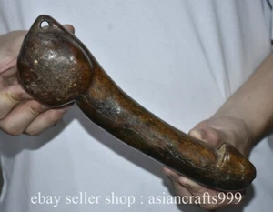 9.2" Alte chinesische Hongshan Kultur Jade geschnitzte Penis Phallus Skulptur - Bild 1 von 8