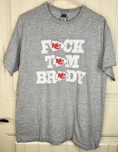 Tom Brady Kansas City Chiefs Shirt F**k Tom Brady Large - Picture 1 of 3