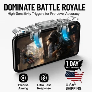 Controlador de 6 dedos disparadores de juegos móviles para PUBG COD iOS Android objetivo rápido - Imagen 1 de 10
