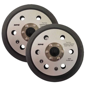 6" PSA/Adhesive Back Sanding pad 6 holes Rep Porter Cable 17000 2/pk RSP40-k - Picture 1 of 2
