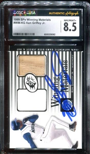 1999 SPx Winning Materials Ken Griffey Jr. signed auto card CGC JSA 8.5 - Picture 1 of 2