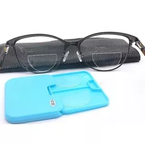 Reusable Stick-on Bifocal Lenses Reading Glasses Replacement Patch - Picture 1 of 13