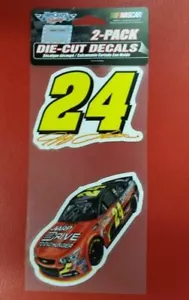 NASCAR Jeff Gordon Perfect Cut Decal Set Of Two 4" x 4" - Picture 1 of 1
