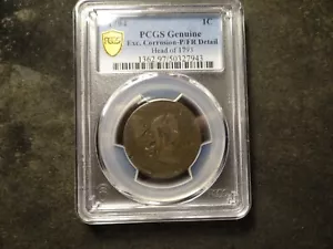 1794 Kopf von 93 PCGS Original Graded Sheldon Liberty Cap Large Cent SLABZ - Bild 1 von 3