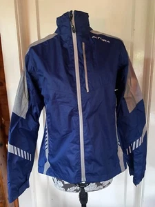 Women's ALTURA Nightvision Waterproof Navy Cycling Jacket - size 12 - Picture 1 of 8