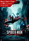 Miles Morales Spiderman Playstation Game Poster A5 A4 A3 A2 A1