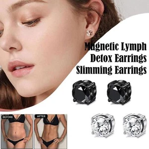 Amo'thea Lymphactive Mag Studs|Magnetic Lymph Detox Earrings Earrings O3G6 E5D2 - Picture 1 of 16