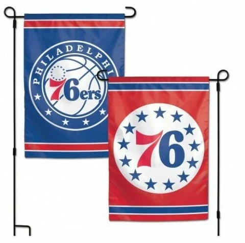 Philadelphia 76ers 2 Sided 12.5" X 18" Garden Flag FREE SHIPPING Cover