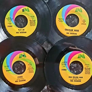 4 x Classic US Import Neil Diamond UNI 7" - Excellent Condition - Picture 1 of 2