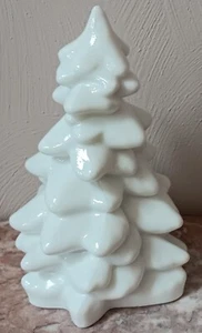 Christmas Holiday Tree - Milk Glass - Mosser USA - Large 8" - Picture 1 of 2
