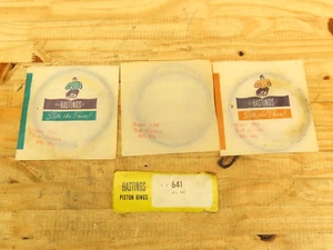 Vintage Hasting Set Of Pace Piston Rings 641 4 3/32"Std Type 205,258,212 USA - Picture 1 of 5