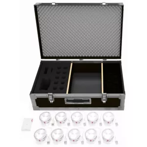 APE LABS COIN 2+ TOURPACK USB wiederaufladbare RGBAW LED Uplights im ATA Flightcase - Bild 1 von 9