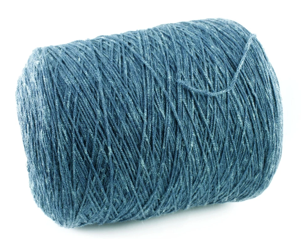 67€/kg 100g FETTUCCIA LALISE jeans 71%Merino 15%Seide 14%Leinen 320m/100g - Bild 1 von 2