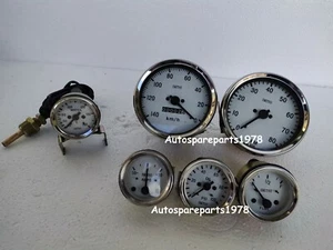 Smiths Kit 52mm Temp Öl Kraftstoffverstärker + Tacho 140-0KMH + 0-80RPM 100MM WC - Bild 1 von 3