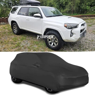 Черный матовый эластичный пылезащитный чехол для Toyota 4Runner - Изображение 1 из 4