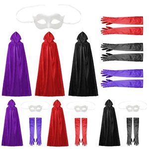 Adult Cloak Cosplay Hooded Magician Costumes Parade Outfit Luxurious Dress Up - Picture 1 of 61