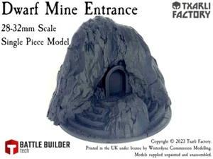 Txarli Factory Dwarf Village Mine Entrance Scenery suits Warhammer Fantasy Ag... - Picture 1 of 1