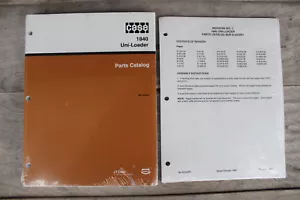Case 1840 Uni-Loader skid loader original parts catalog #8-5372 + revision - Picture 1 of 3