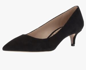 Sam Edelman  Dori-- size 6 m black brushed leather pumps - 2" Kitten heels