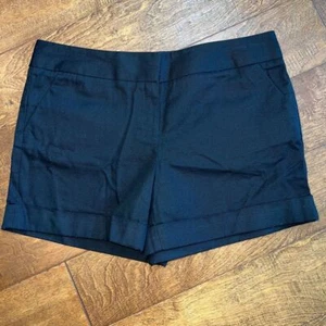 NWT The Limited Drew Fit Cotton Shorts Women's Black Size 8 - Picture 1 of 9