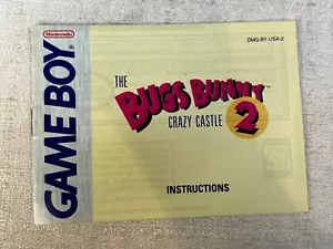 Bugs Bunny Crazy Castle 2 - Game Boy, MANUAL ONLY AB0001 - Picture 1 of 3