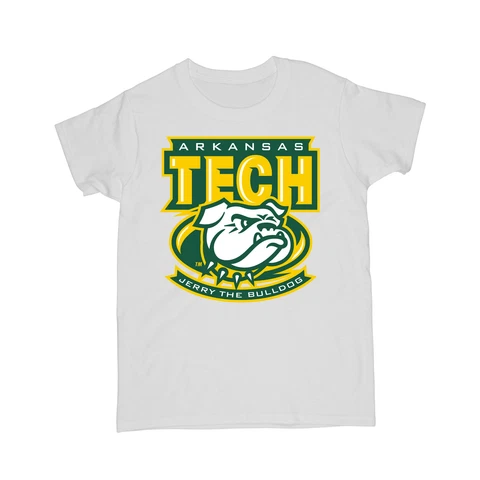 Official NCAA Arkansas Tech Jerry The Bulldog Women's T-Shirt Cover