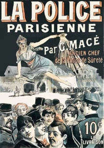 La Police Parisienne - repro de la couverture du livre -1885 -A3 plastifié - Photo 1/24